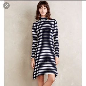 Anthropologie striped swing dress